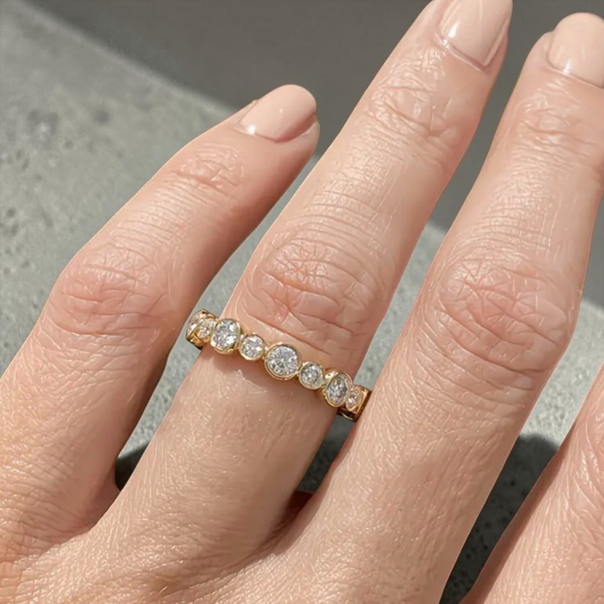 Starlit Eternity Band in Gold