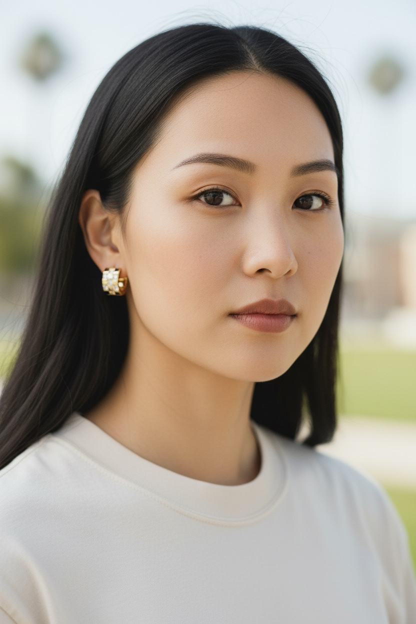 Old School Glam Hoop Earrings