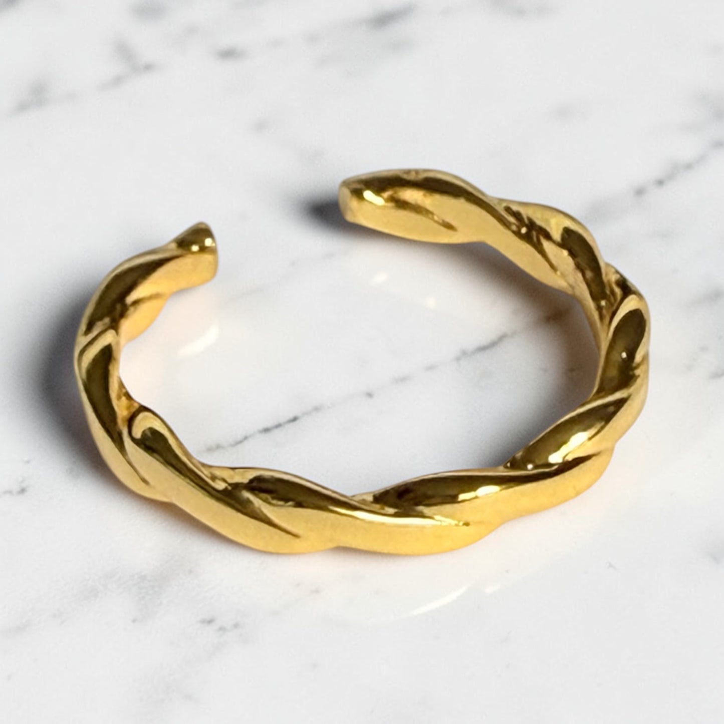 Roped in Gold Ring