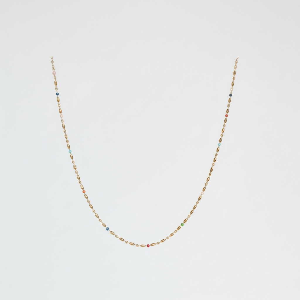 Commotion of Colors Chain Necklace