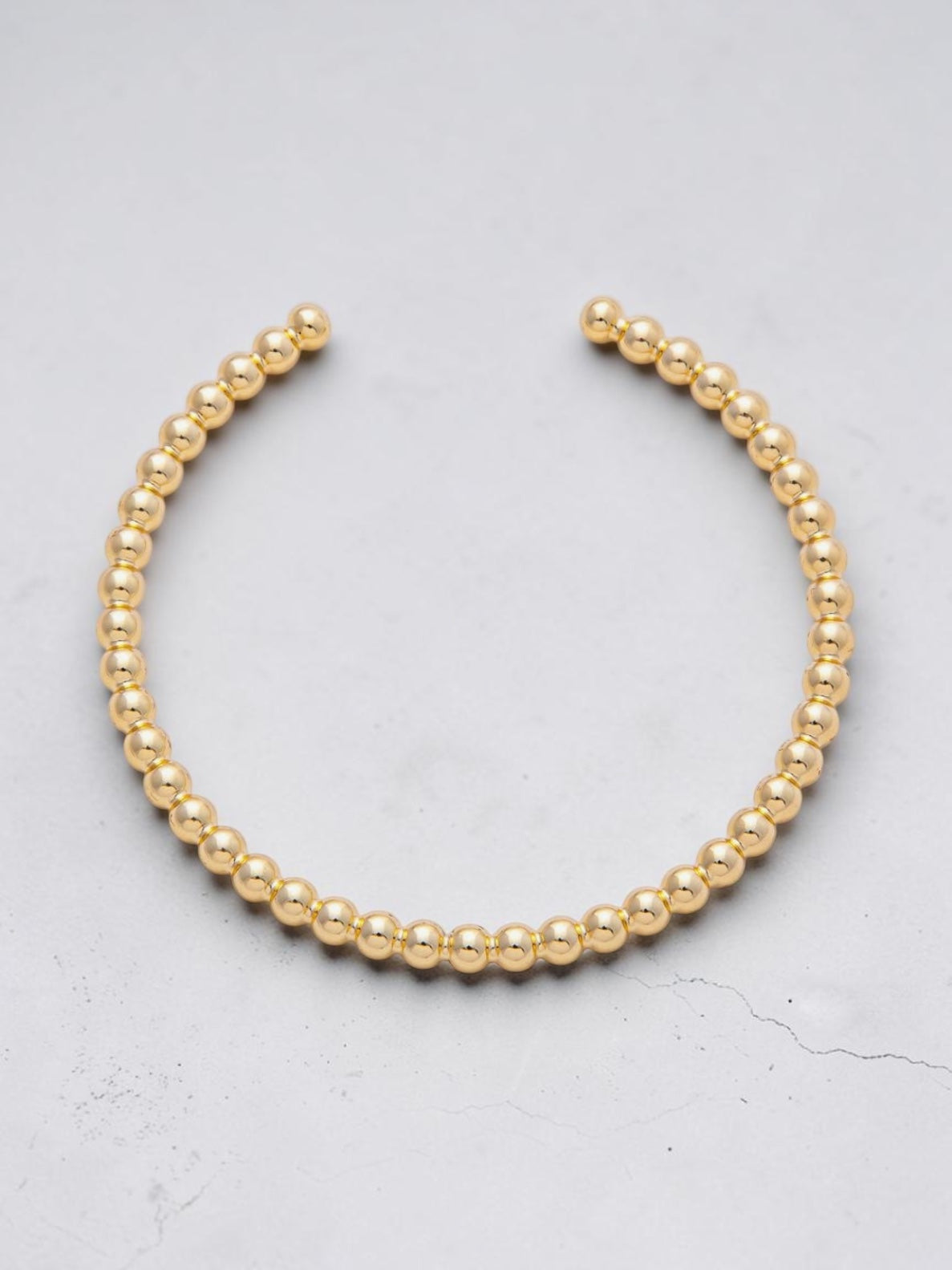 Beaded Gold Cuff
