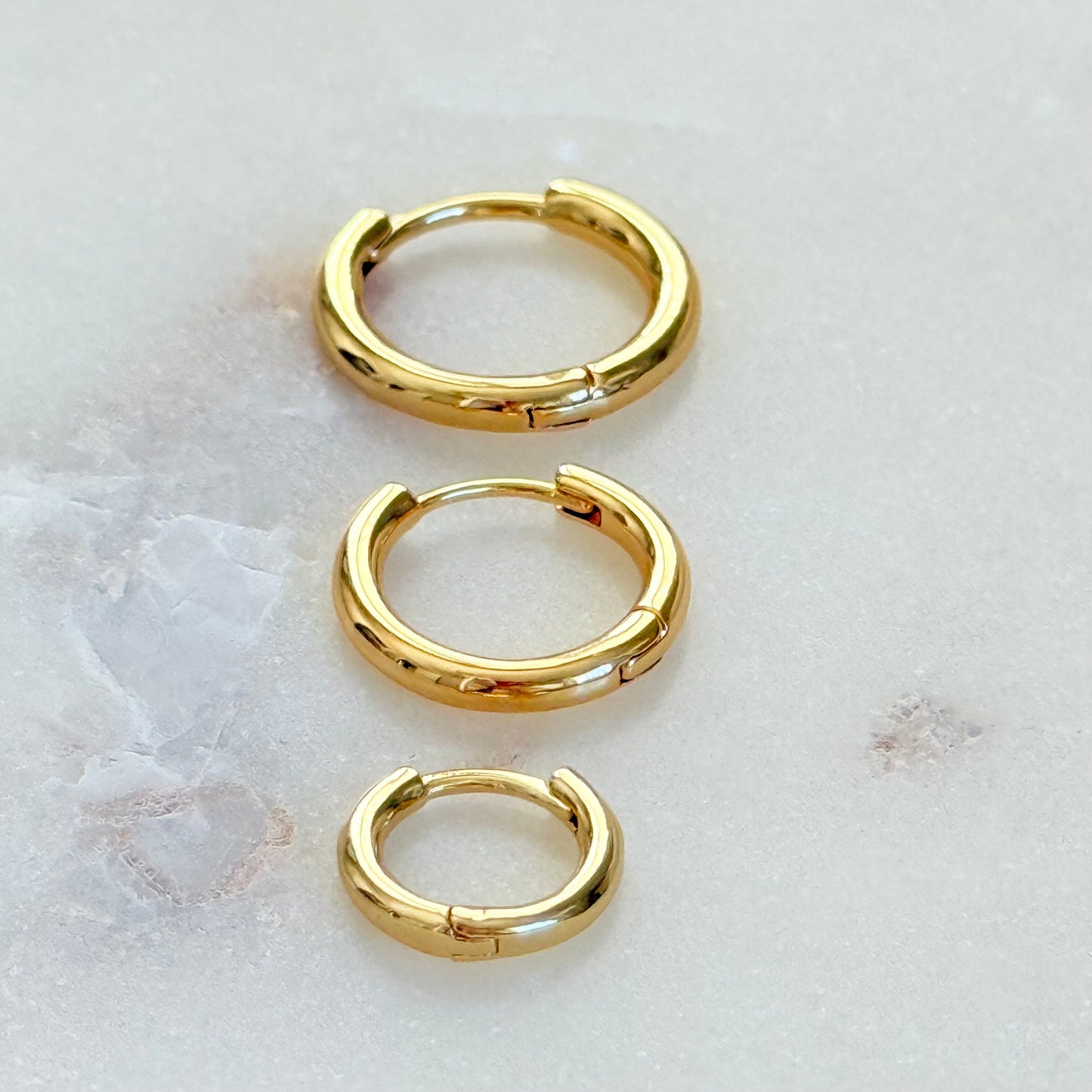 Medium Classic Gold Hoop Huggies
