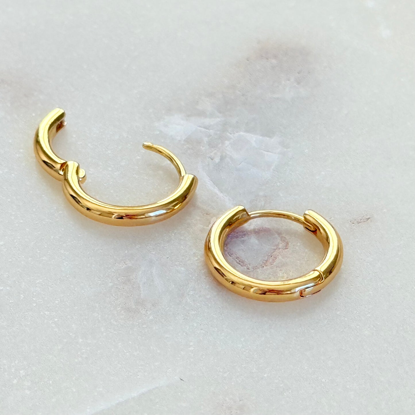 Medium Classic Gold Hoop Huggies