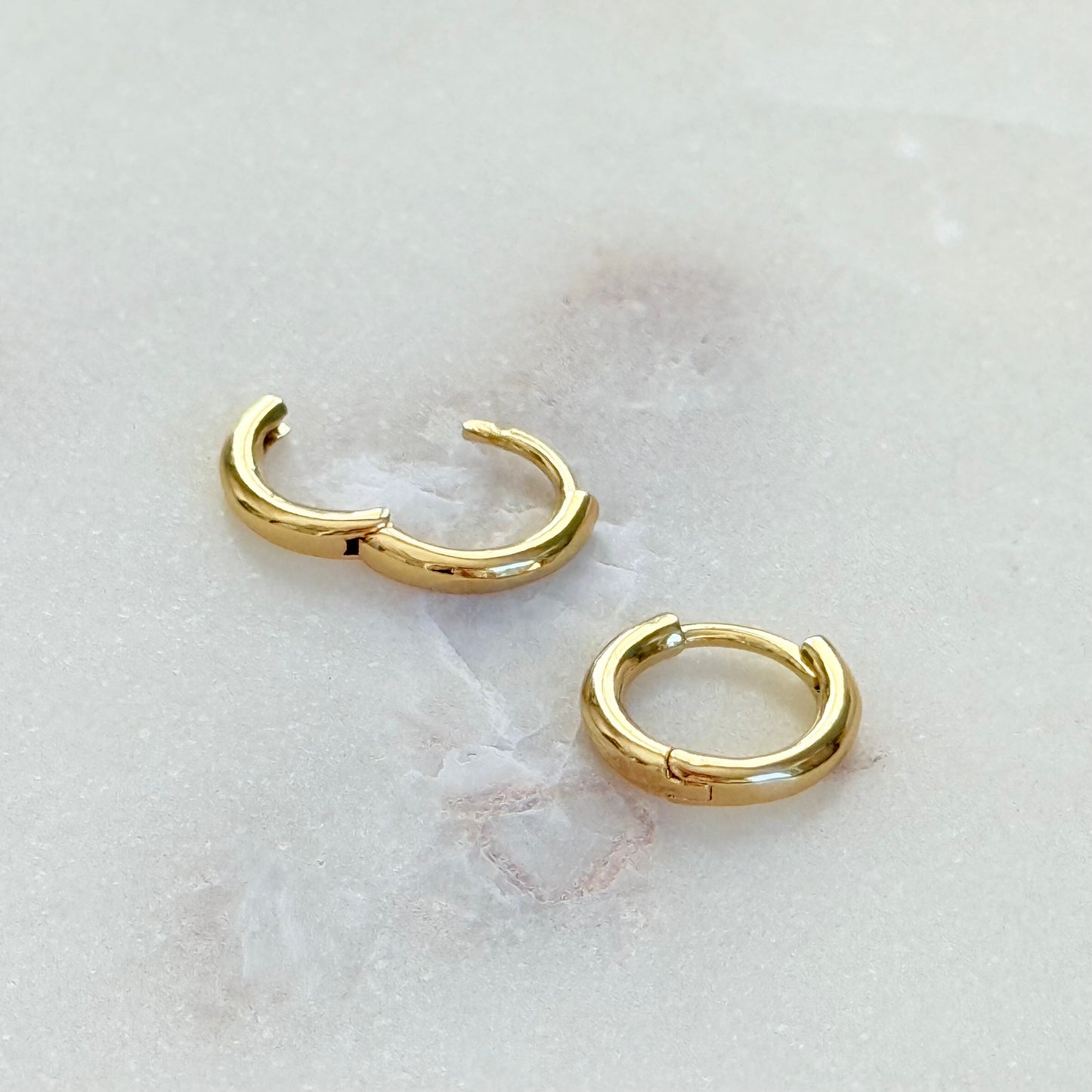 Small Classic Gold Hoop Earrings