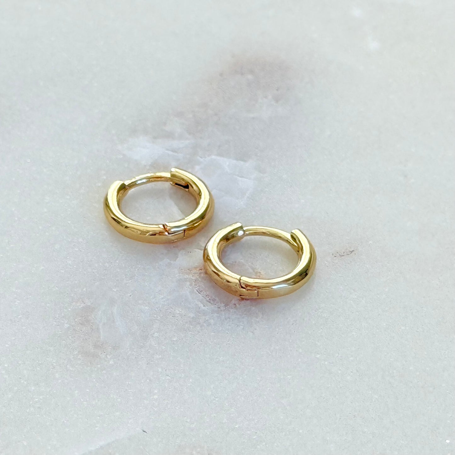 Small Classic Gold Hoop Earrings