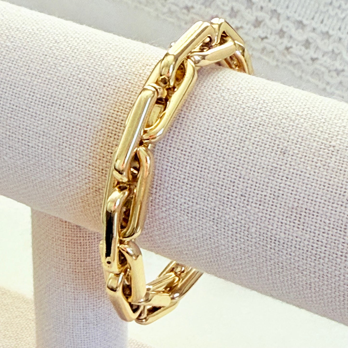 Stretch Paperclip Link Bracelet