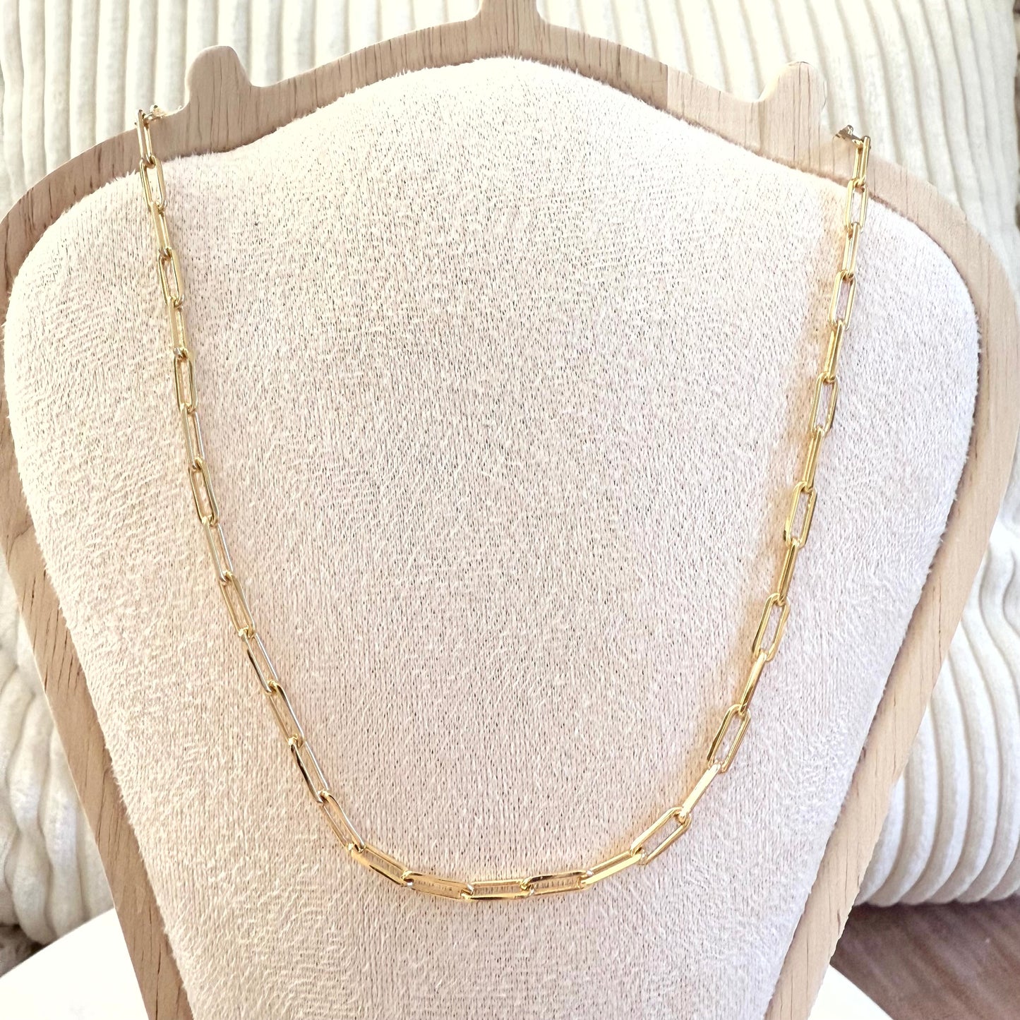 Paperclip Chain Mini Link Necklace