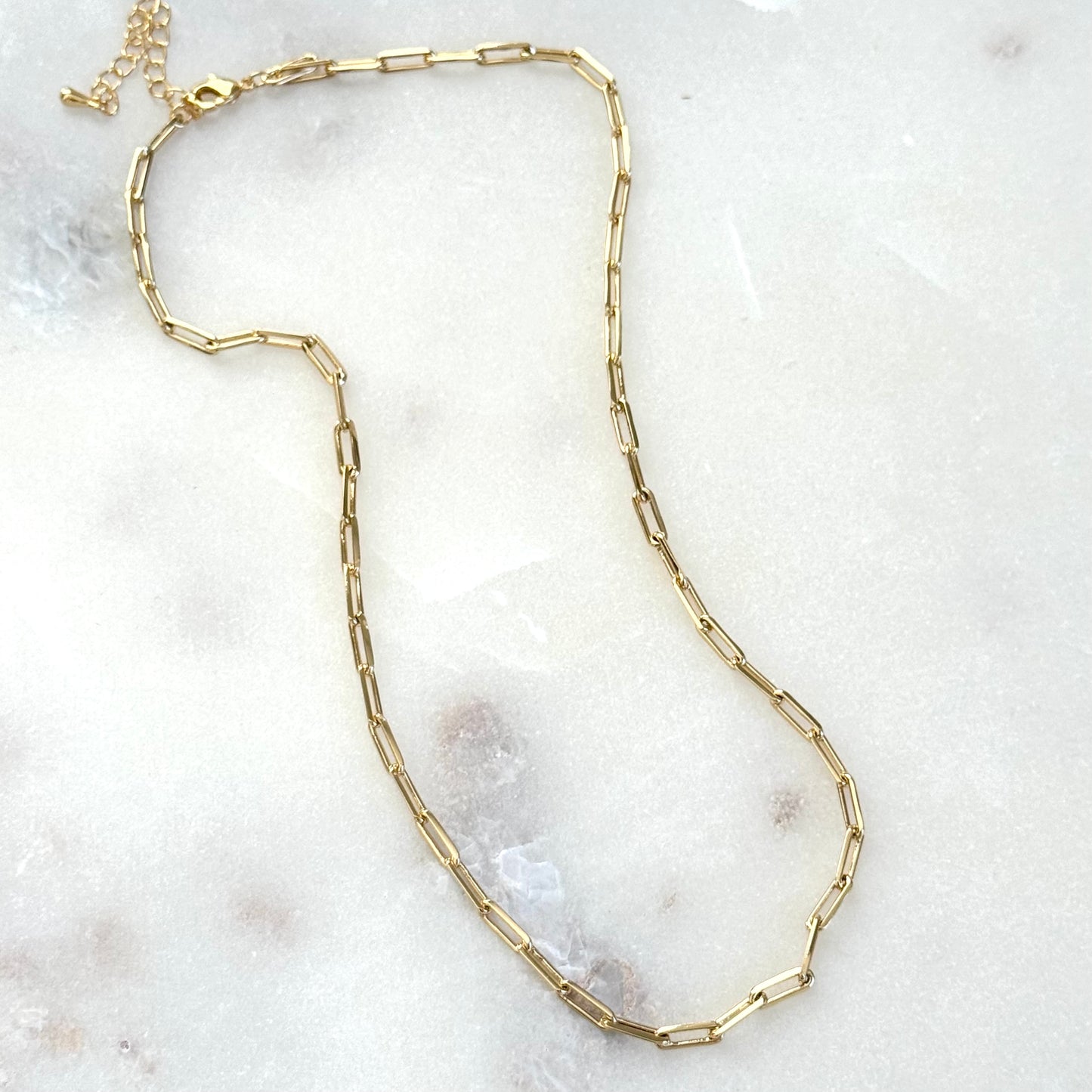 Paperclip Chain Mini Link Necklace