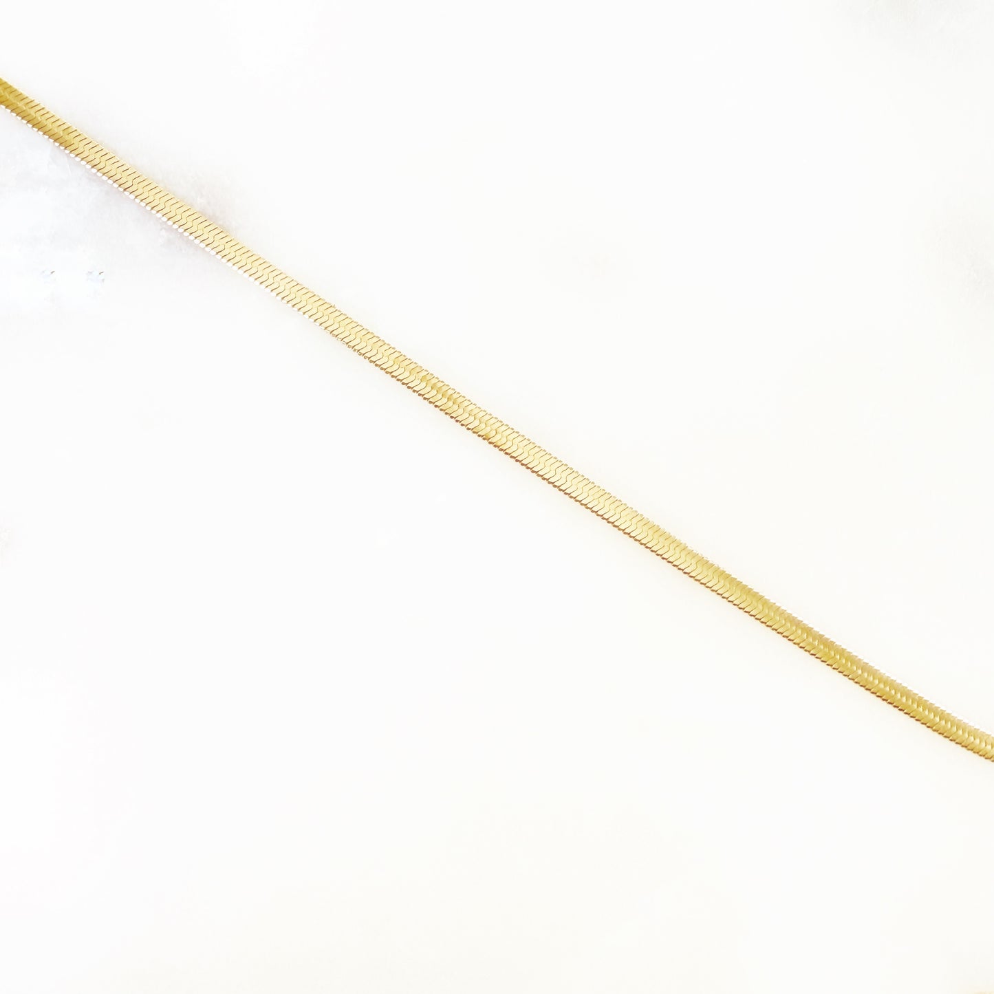 Gold Herringbone Necklace
