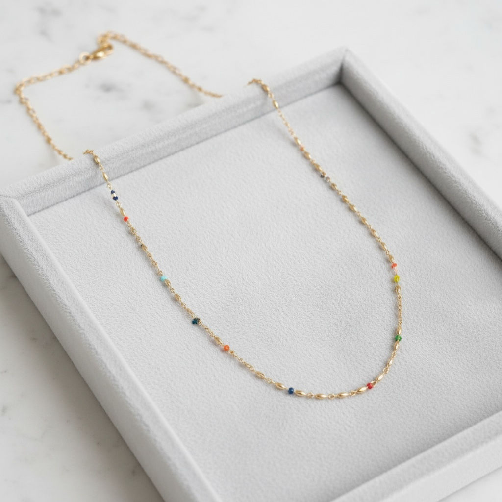 Commotion of Colors Chain Necklace
