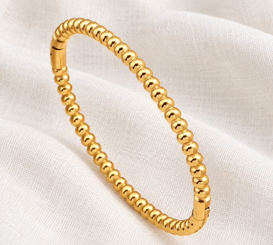 Bonded Beads Bangle Bracelet