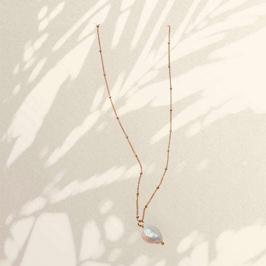 Baroque Coin Pearl Necklace