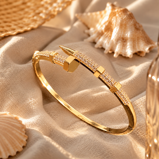 Gilded edge Bangle