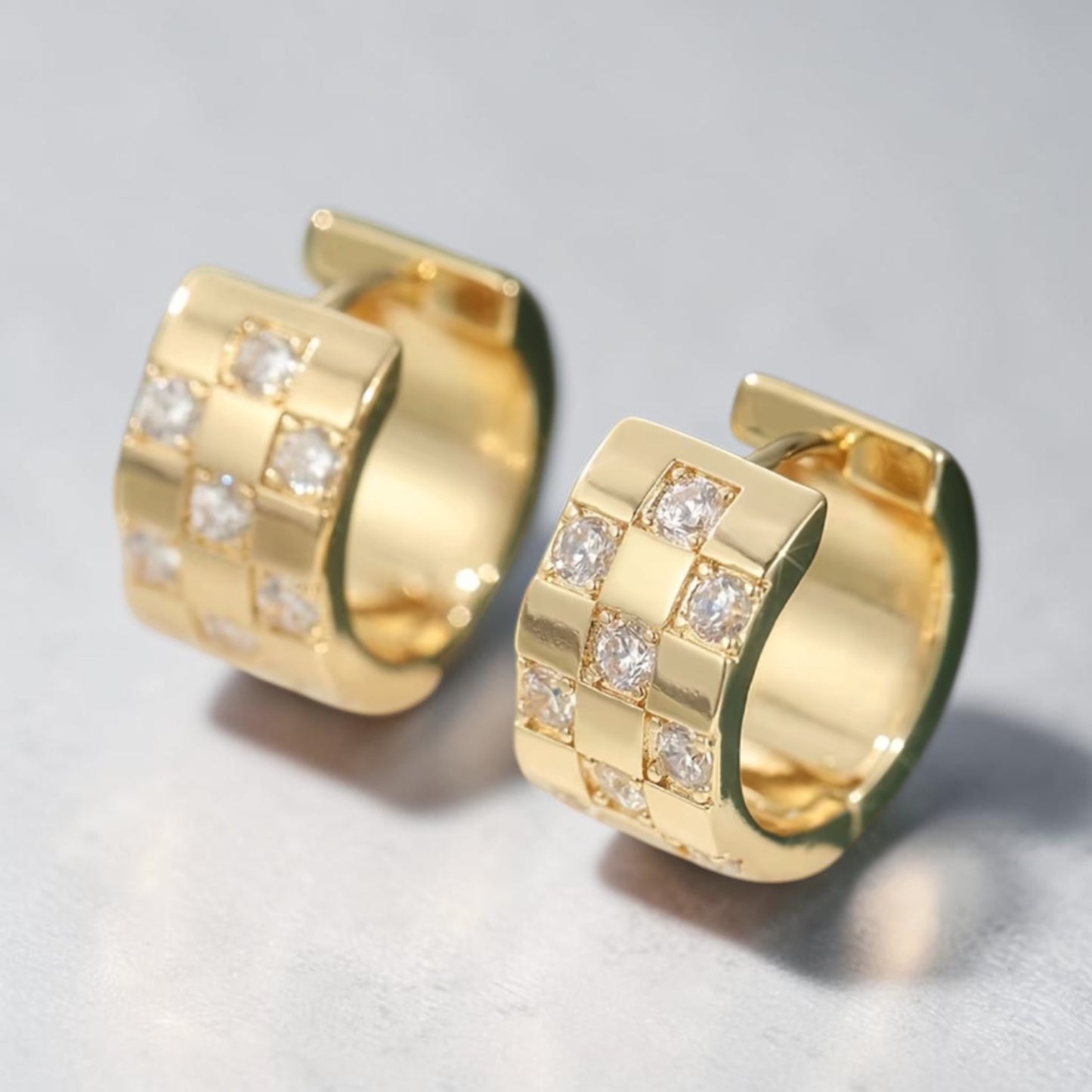 Old School Glam Hoop Earrings
