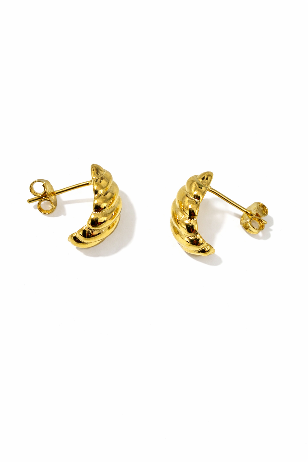 Petite Croissant Stud Earrings