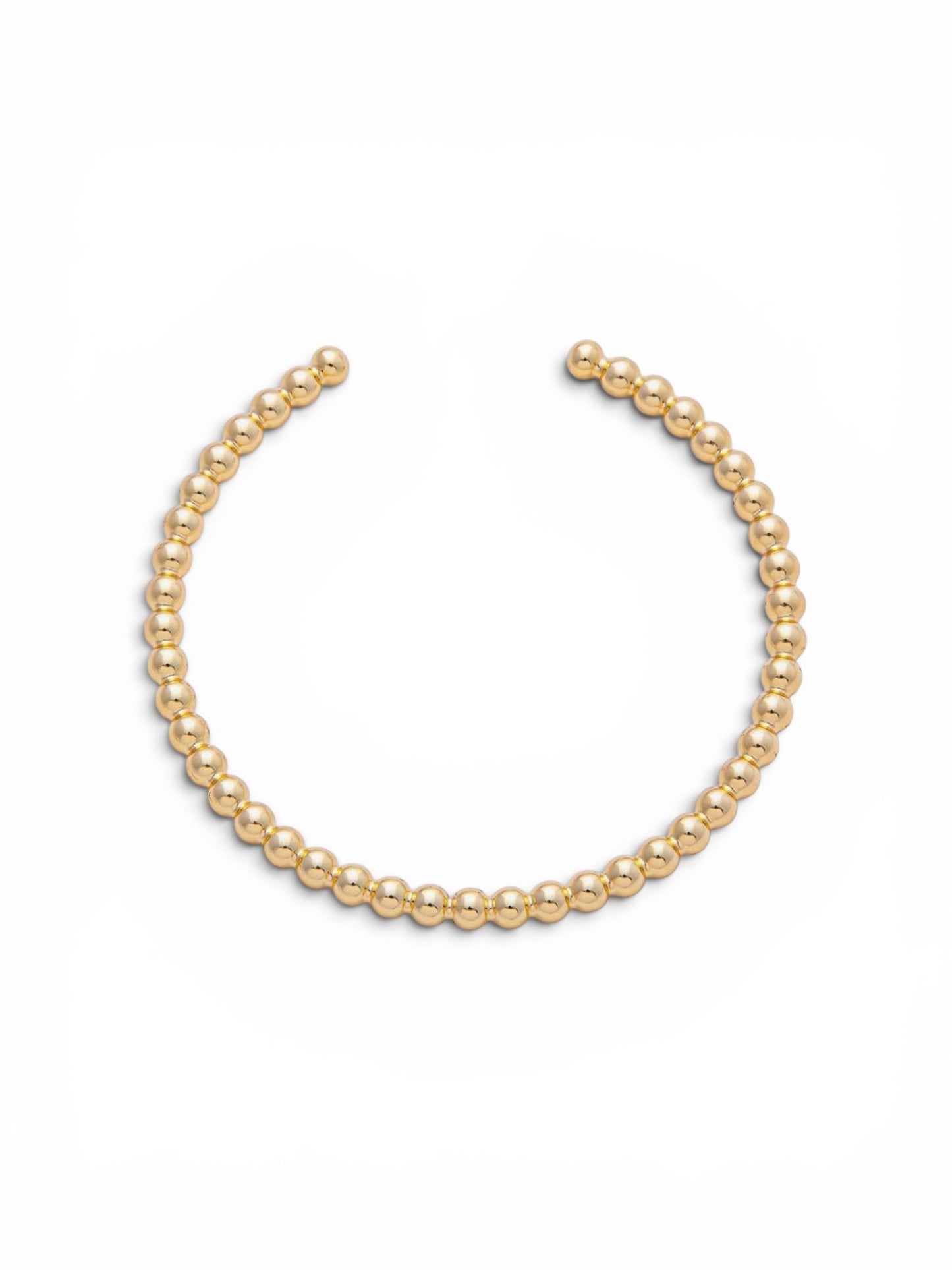 Beaded Gold Cuff