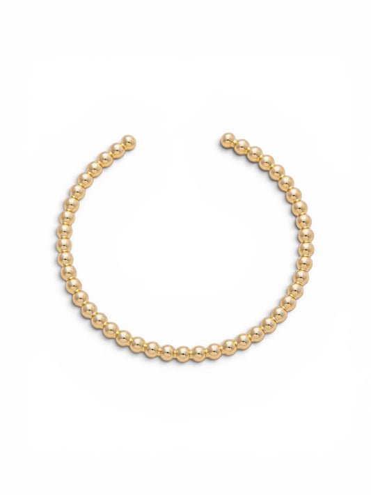 Beaded Gold Cuff