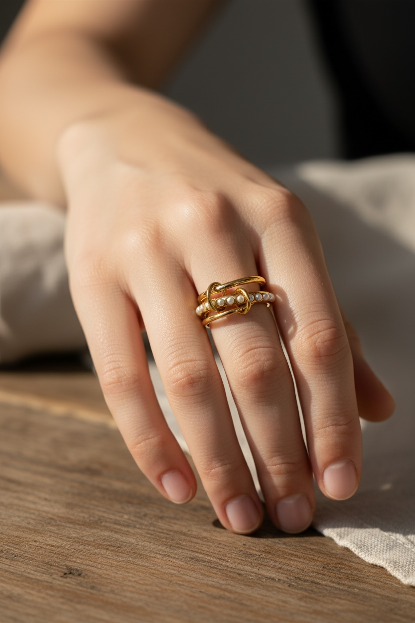 Pearl Stacker Ring