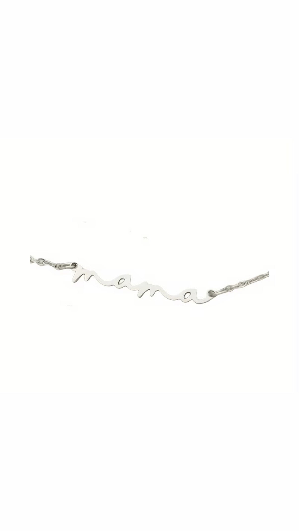 Mama in Cursive Necklace