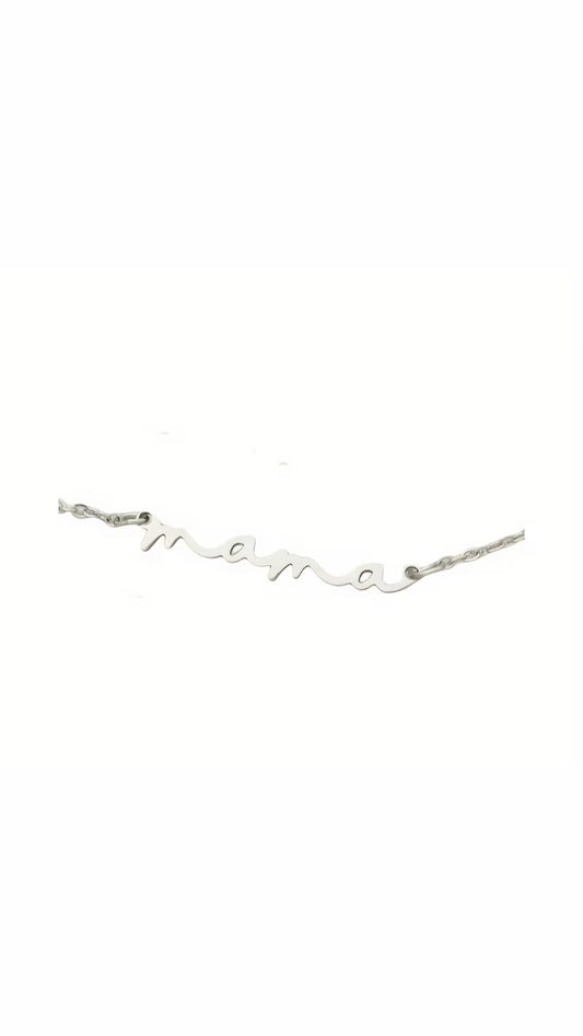 Mama in Cursive Necklace