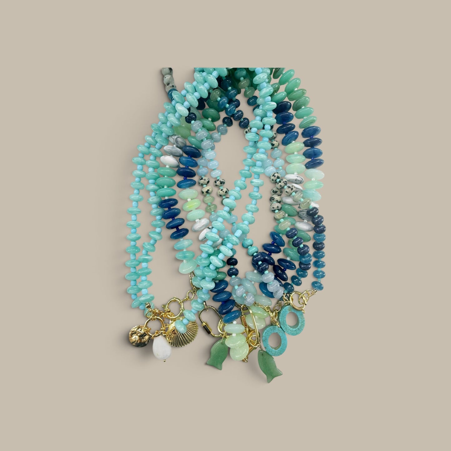 Beaded Tide Catch Necklace ￼