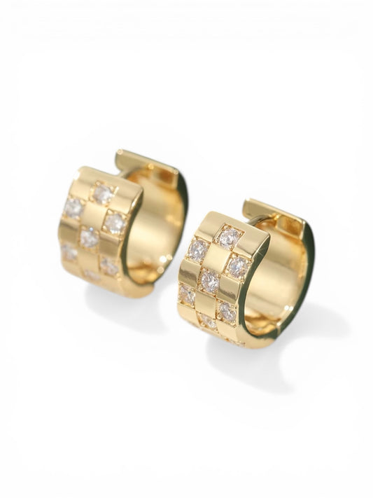 Old School Glam Hoop Earrings