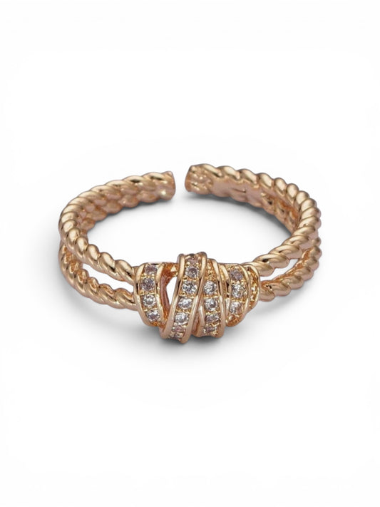 Double Twist Luxury Ring