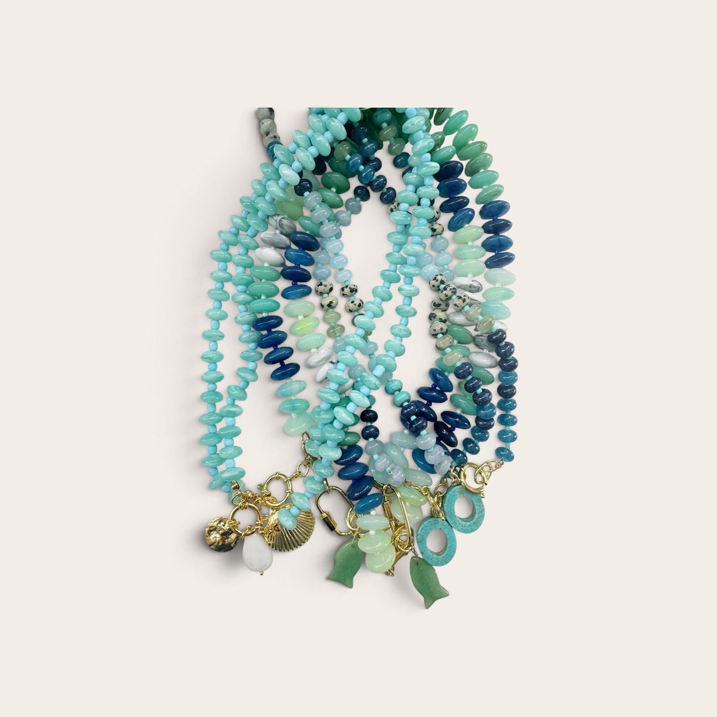 Beaded Coastal Marine Necklace