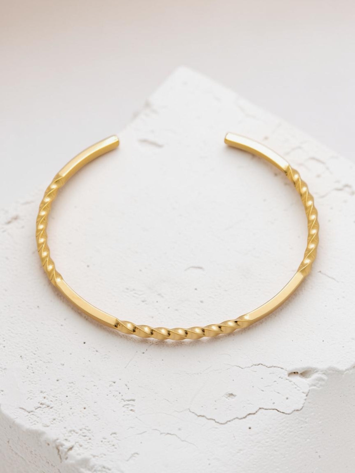 Twisted on Gold Cuff