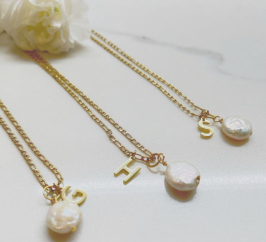 Monogram Freshwater Pearl Necklace