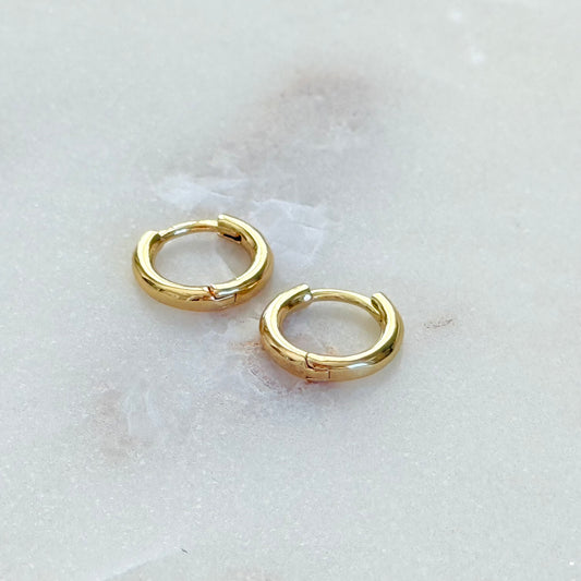 Small Classic Gold Hoop Earrings