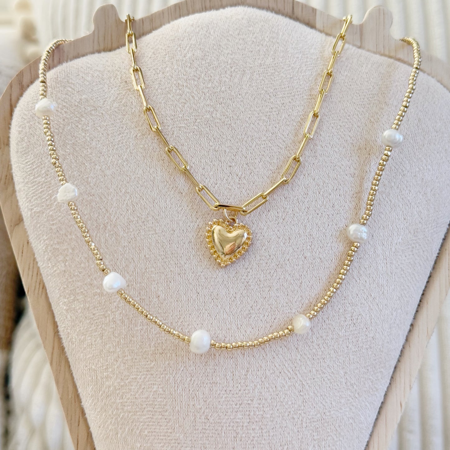 Pearls to Gold Choker Necklace