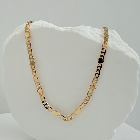 Heart Mariner Chain Necklace