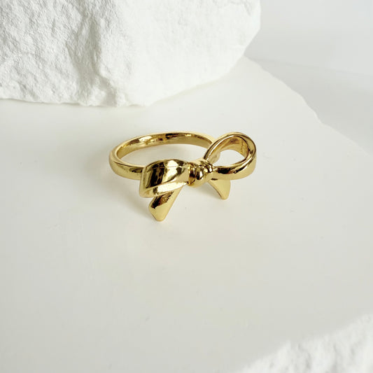 Golden Bow Ring