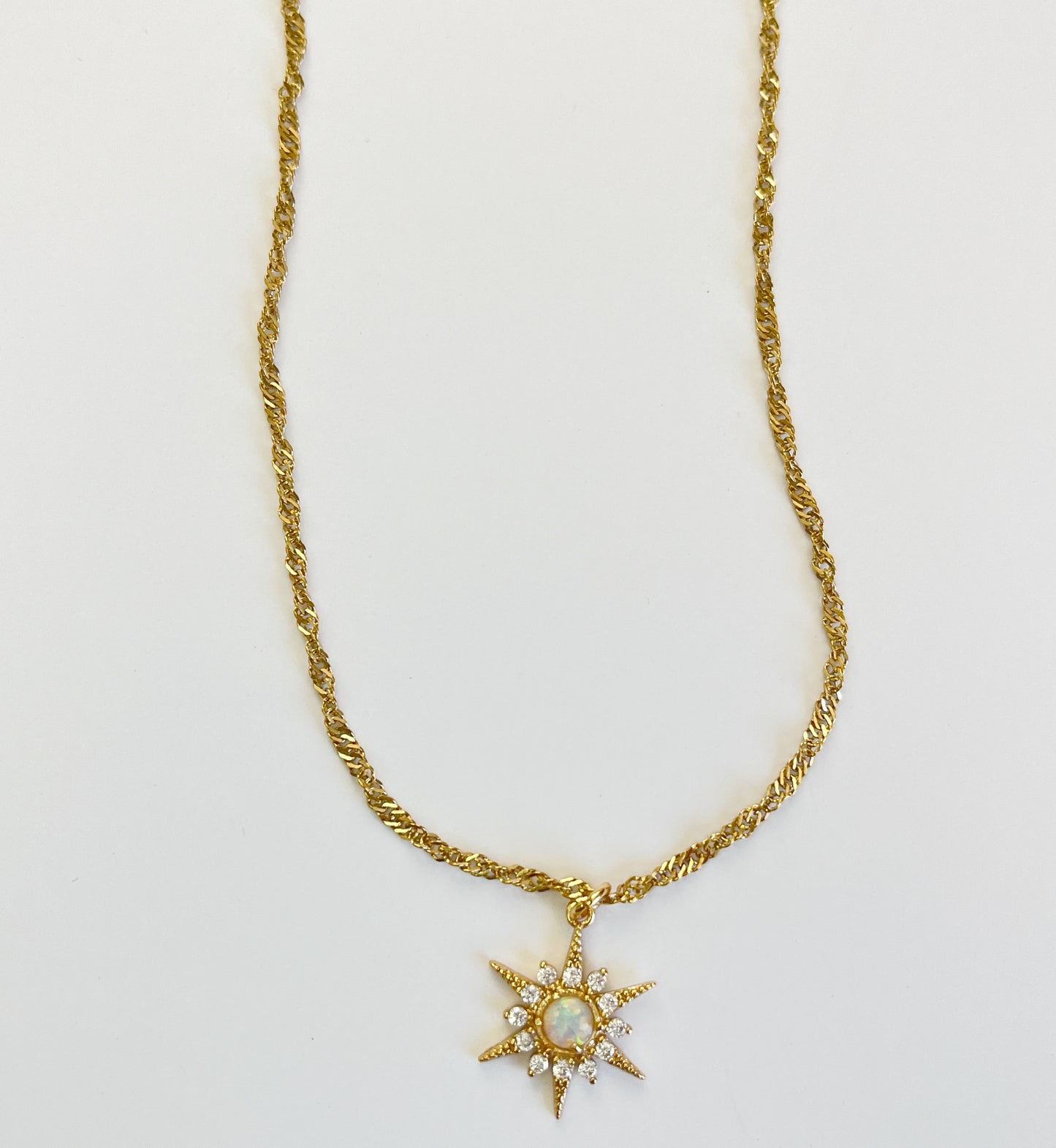 Moonstone Starburst pendant necklace