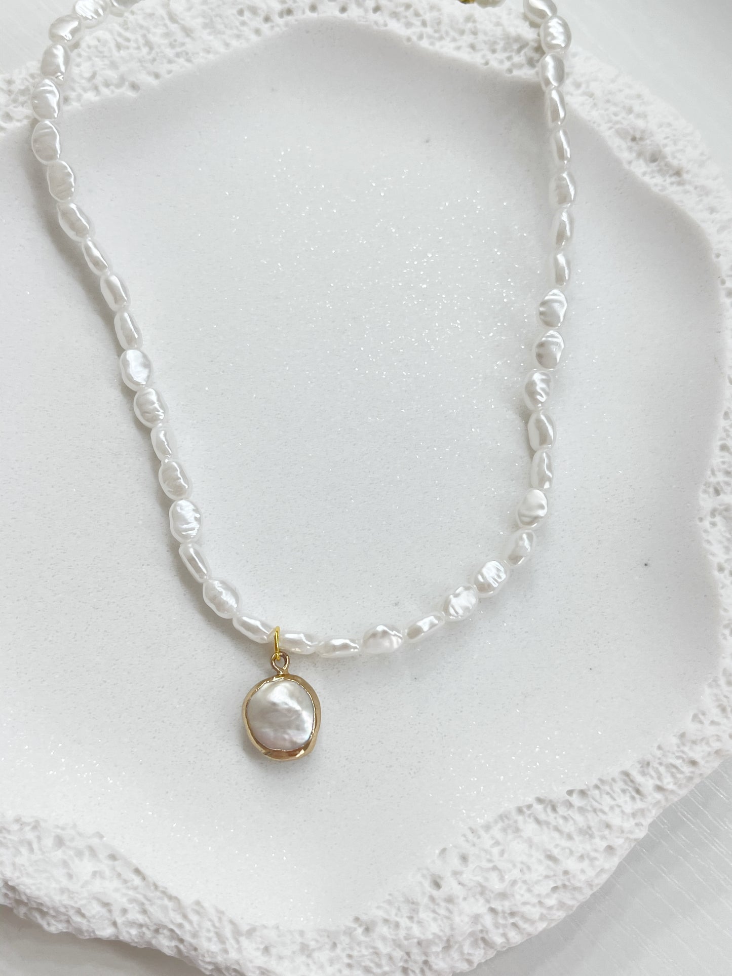 Pearl Choker & Charm