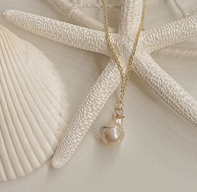 Fresh Water Pearl Drop (Lg) Necklace