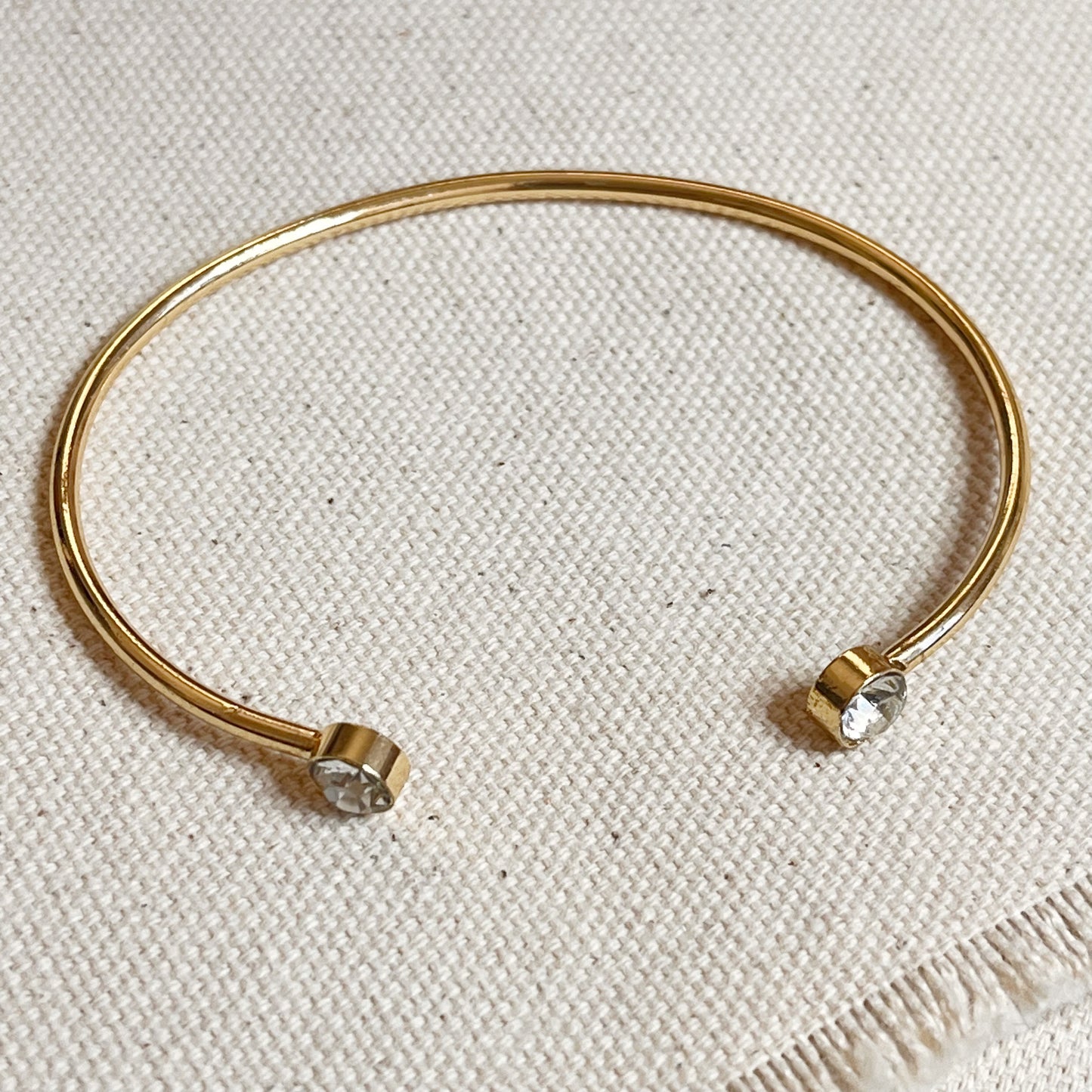 Zircon Cuff Bracelet